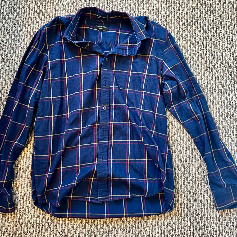Men's Blue Shirt Banana Republic